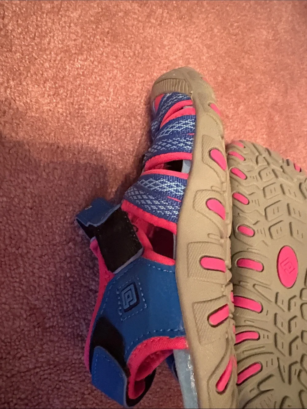 Dream Pairs Kids Blue and Pink Water Sandals